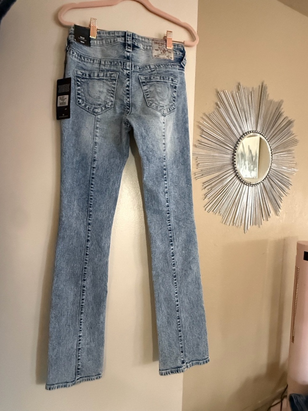 True Religion Light Blue Boot Cut Jeans